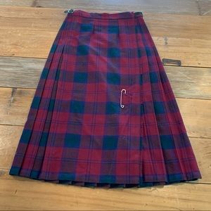 Lazarus Tartan Plaid 100% Wool Kilt Size 10